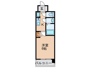 ﾗﾗﾌﾟﾚｲｽ大阪ｻﾞ･ﾘｳﾞｧｰｼﾞｭ（506）の物件間取画像